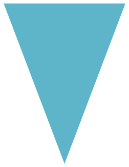 Turquoise triangle icon